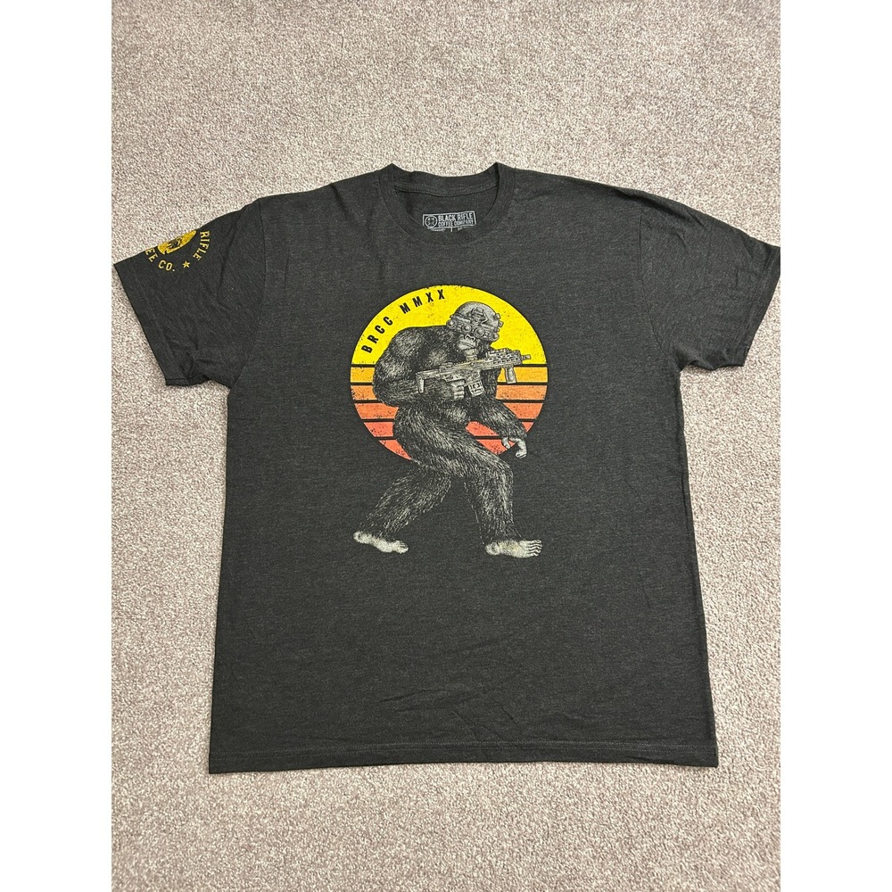 Black Rifle Coffee Co T-Shirt Mens XL Gray Excellent Tactical Bigfoot Graphic